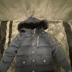 Moose Knuckles Navy Down Jacket